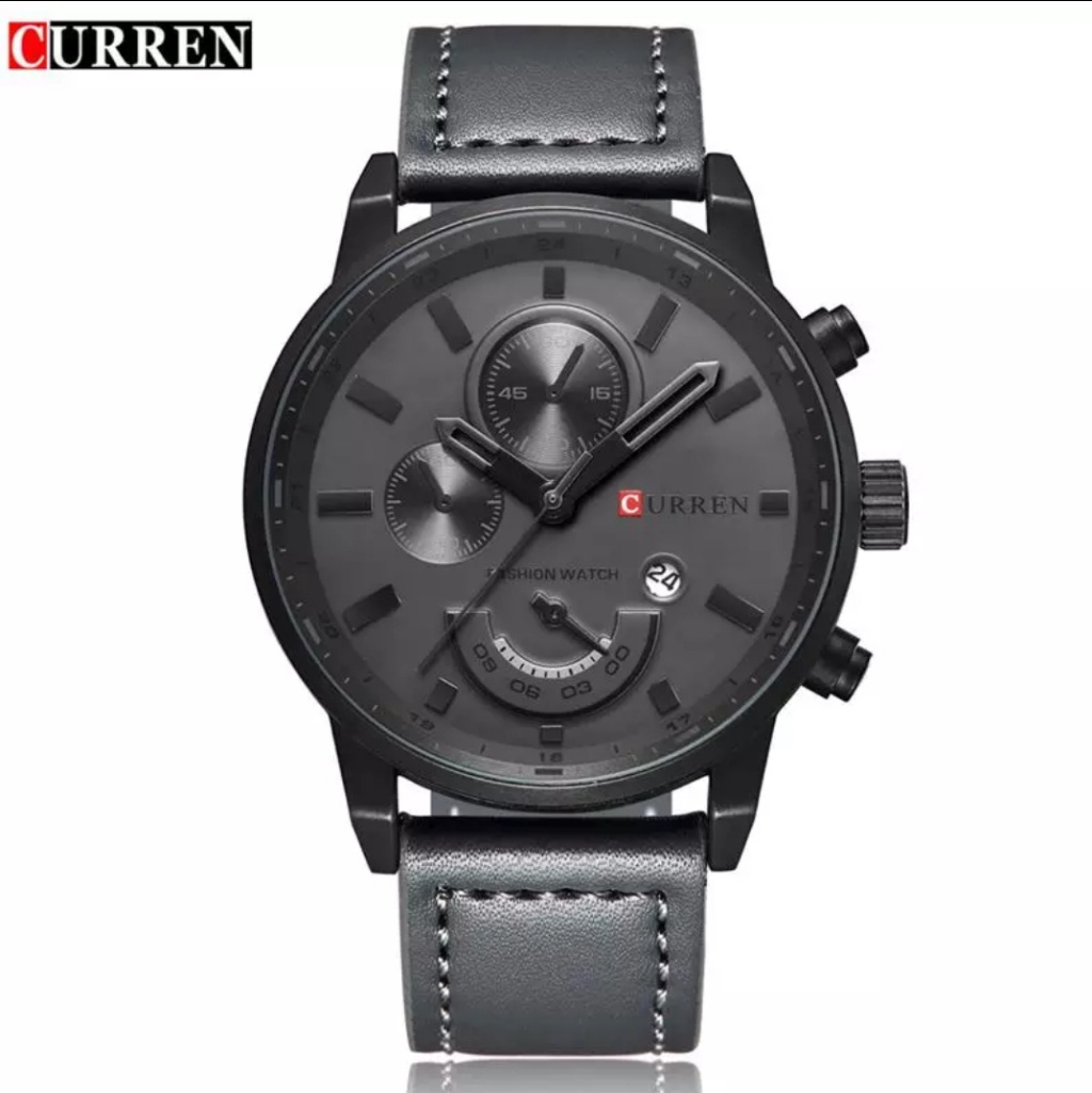 Curren Gray Mens Watch Stainless Steel Mens Watch